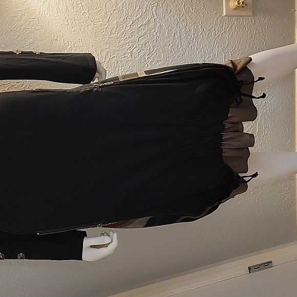 Darkwin Black Turkish Artsy Designer Long Sleeve Grunge Dress - Picture 9 of 13